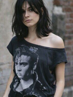 Cry Baby Johnny Depp Cry-Baby Graphic Tee Womens 90s Grunge Black Tee size M